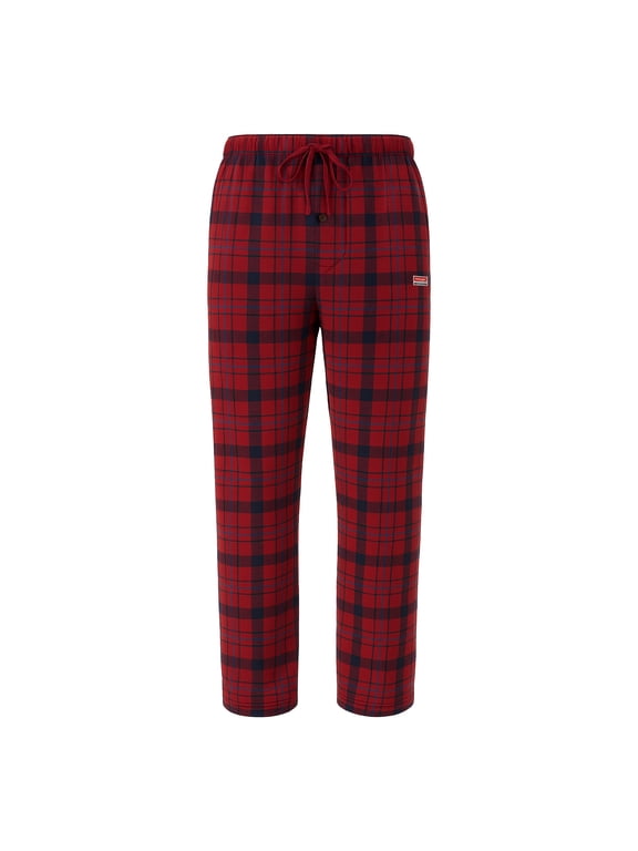 Ultra Comfort Microfleece Men's Lounge Pants, Relaxed Fit, Plaid, 100% Polyester Fleece, M-2XL