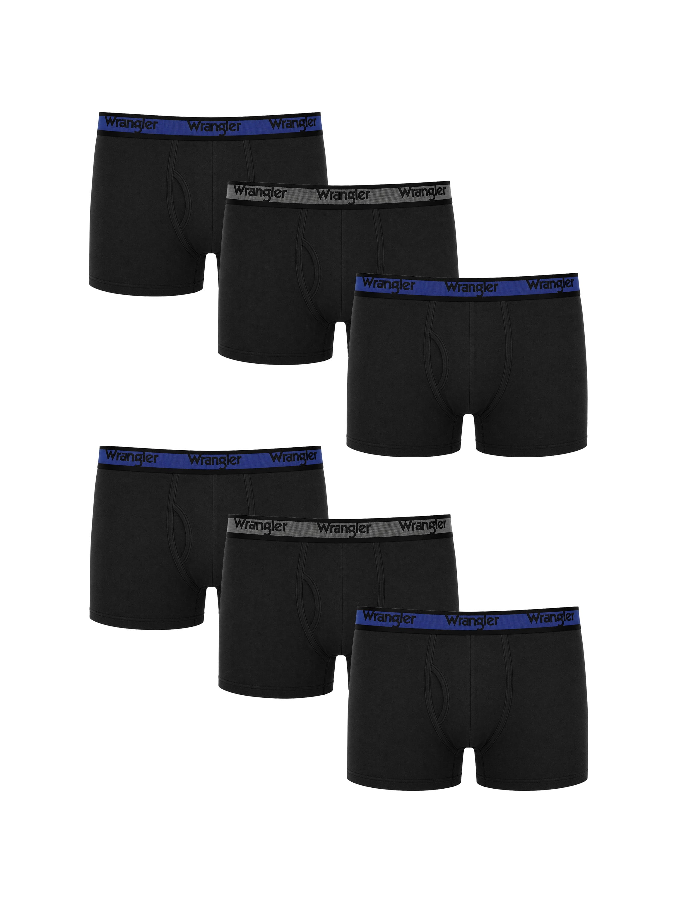 Wrangler Men's Ultra Lite Mesh Boxer Brief, 6 Pack