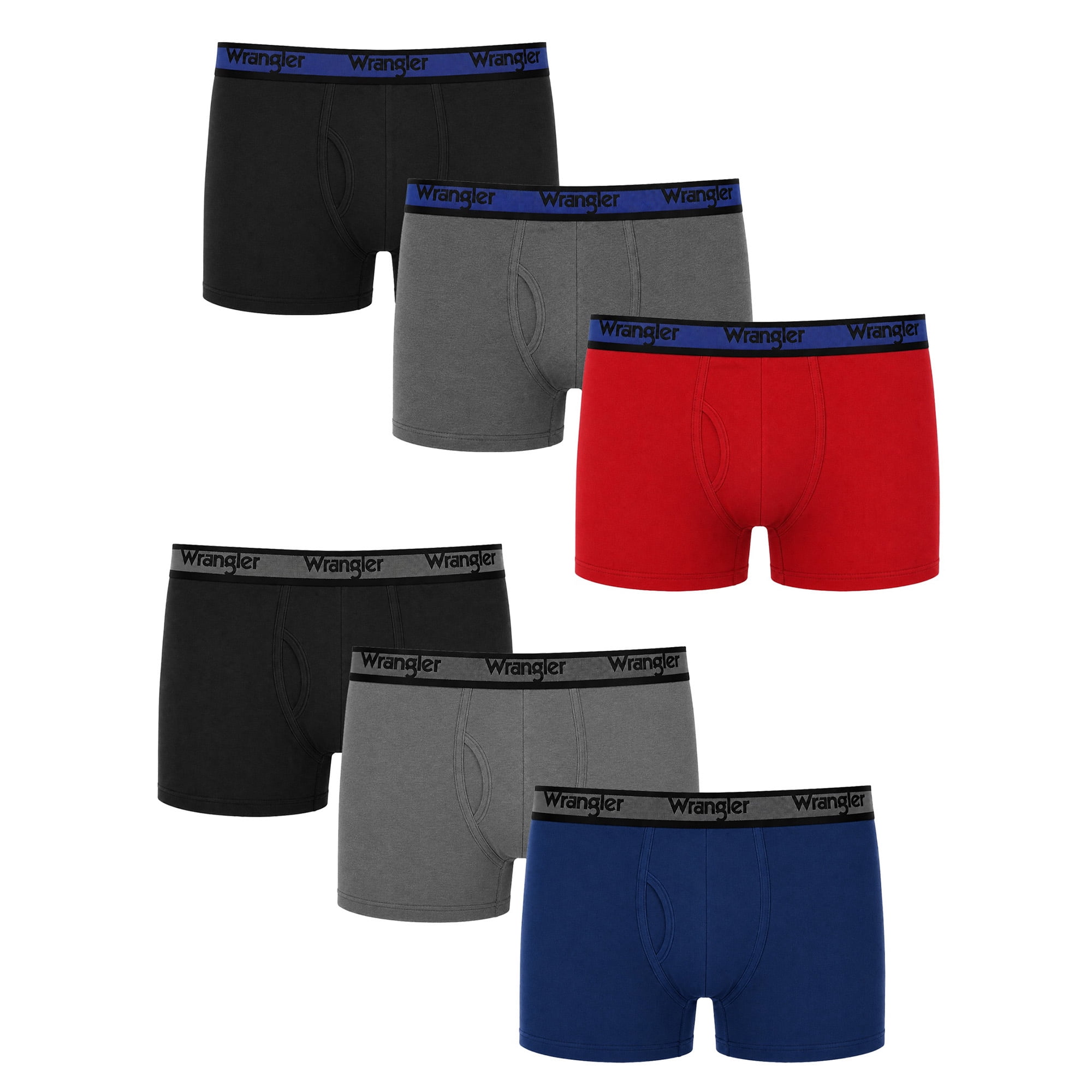 Wrangler Men's Ultra Lite Mesh Boxer Brief, 6 Pack