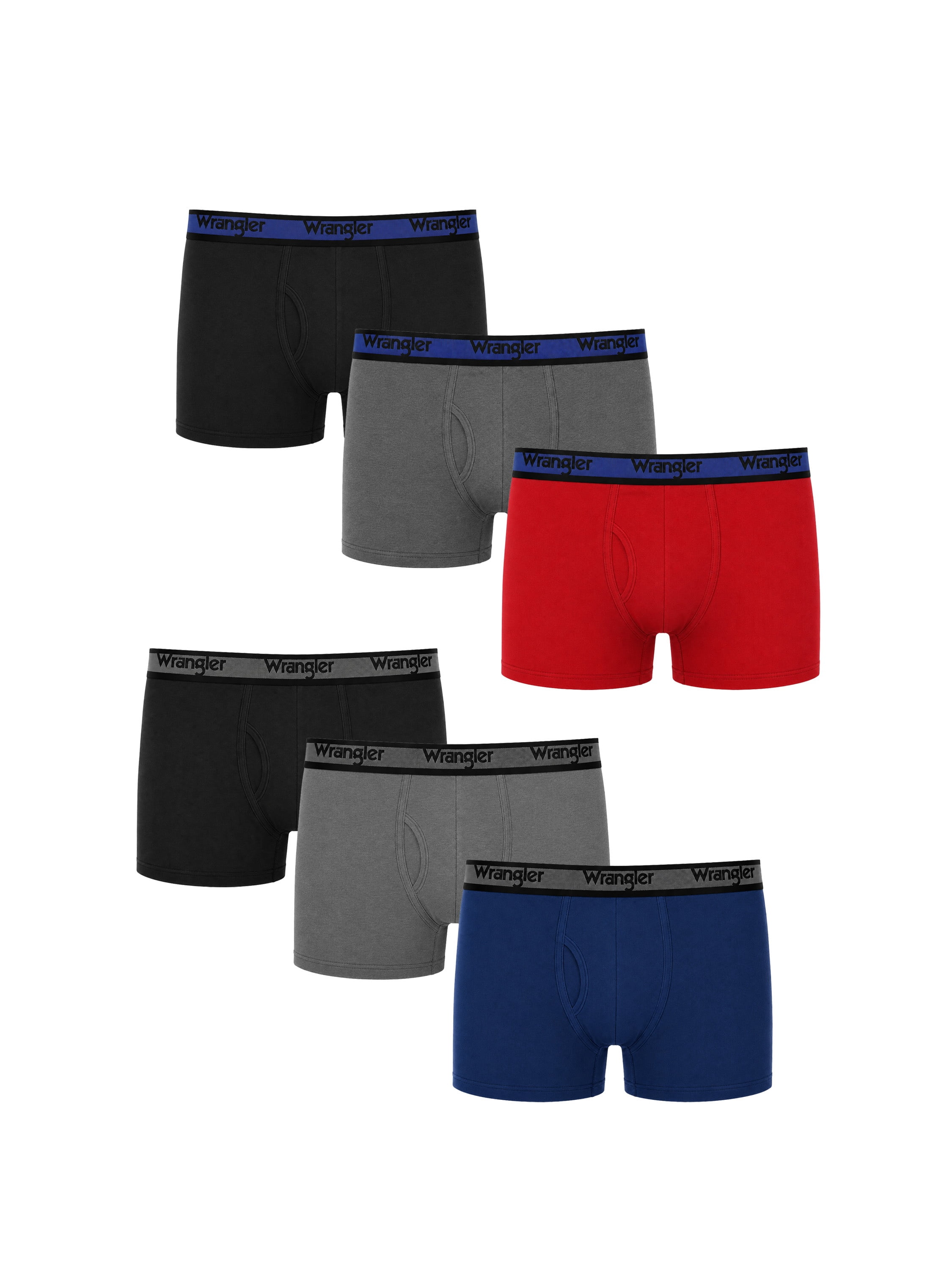 Wrangler Men's Ultra Lite Mesh Boxer Brief, 6 Pack