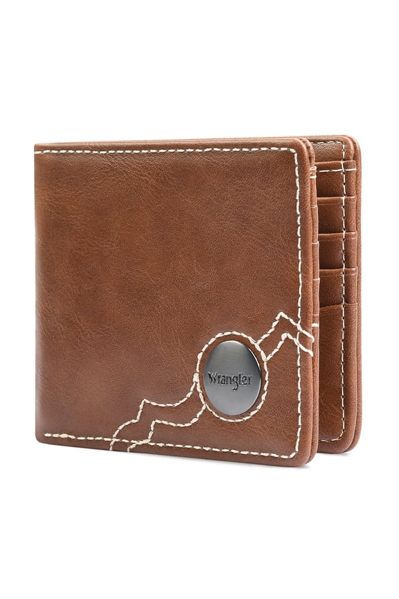 Men's Ultra-Thin Bifold Wallet with Gift Box - Premium Leather, RFID Protection & Smart Card Organizer for Everyday Carry, Brown