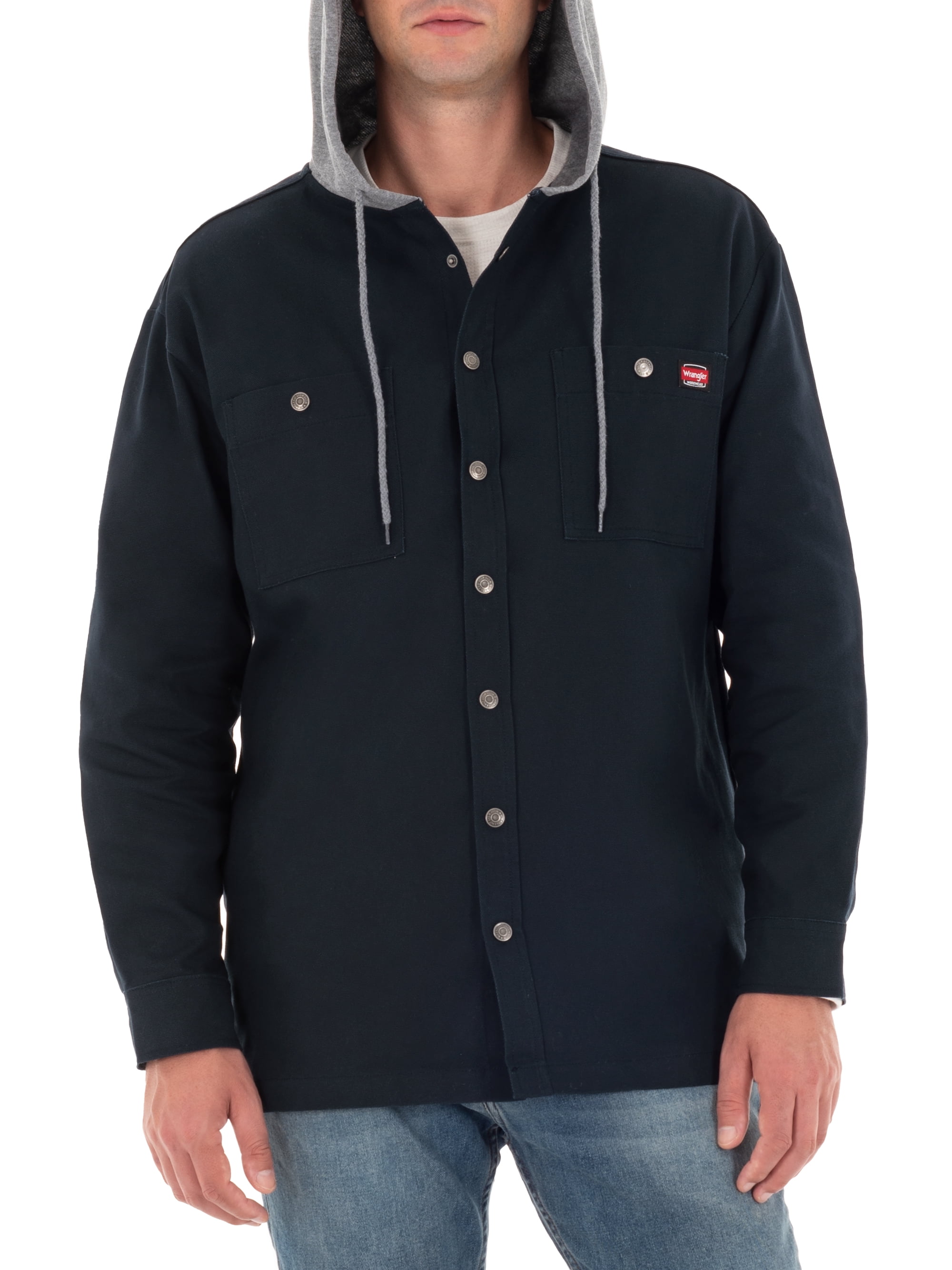 Wrangler Workwear Men's Unlined Shirt Jacket - Walmart.com