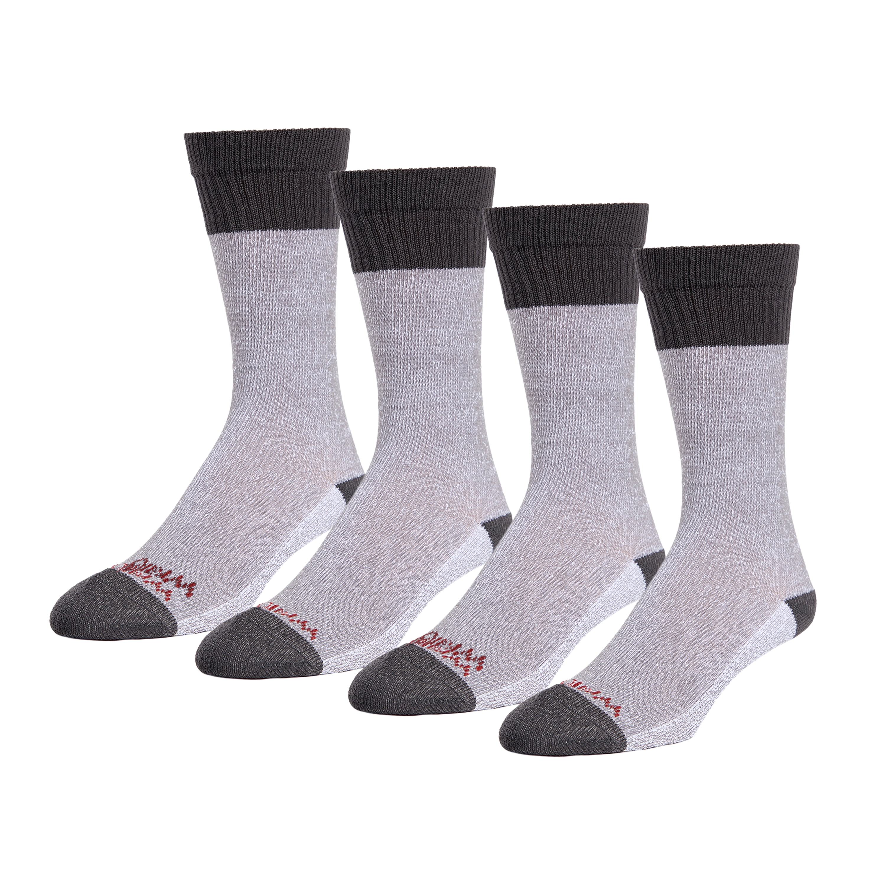 Wrangler Men’s Warmest Lodge Socks, Heavyweight Boot Socks, 4 Pack