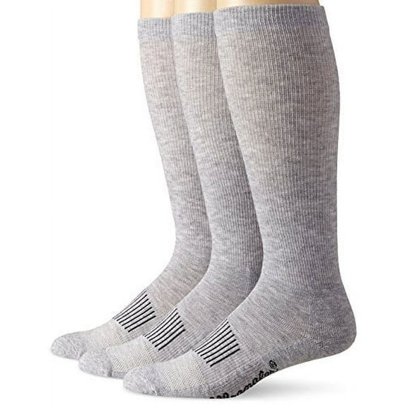 Wrangler Men's Western Boot Socks (Pack of 3) Sock Size:Large(10-13)/Shoe Size: 9-13 Grey