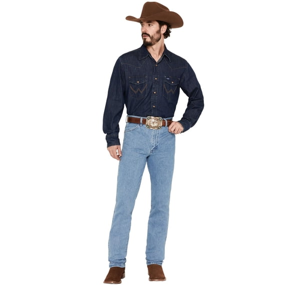 Wrangler Men's 936 Cowboy Cut Slim Fit Prewashed Jeans Antique Blue 35W x 30L US