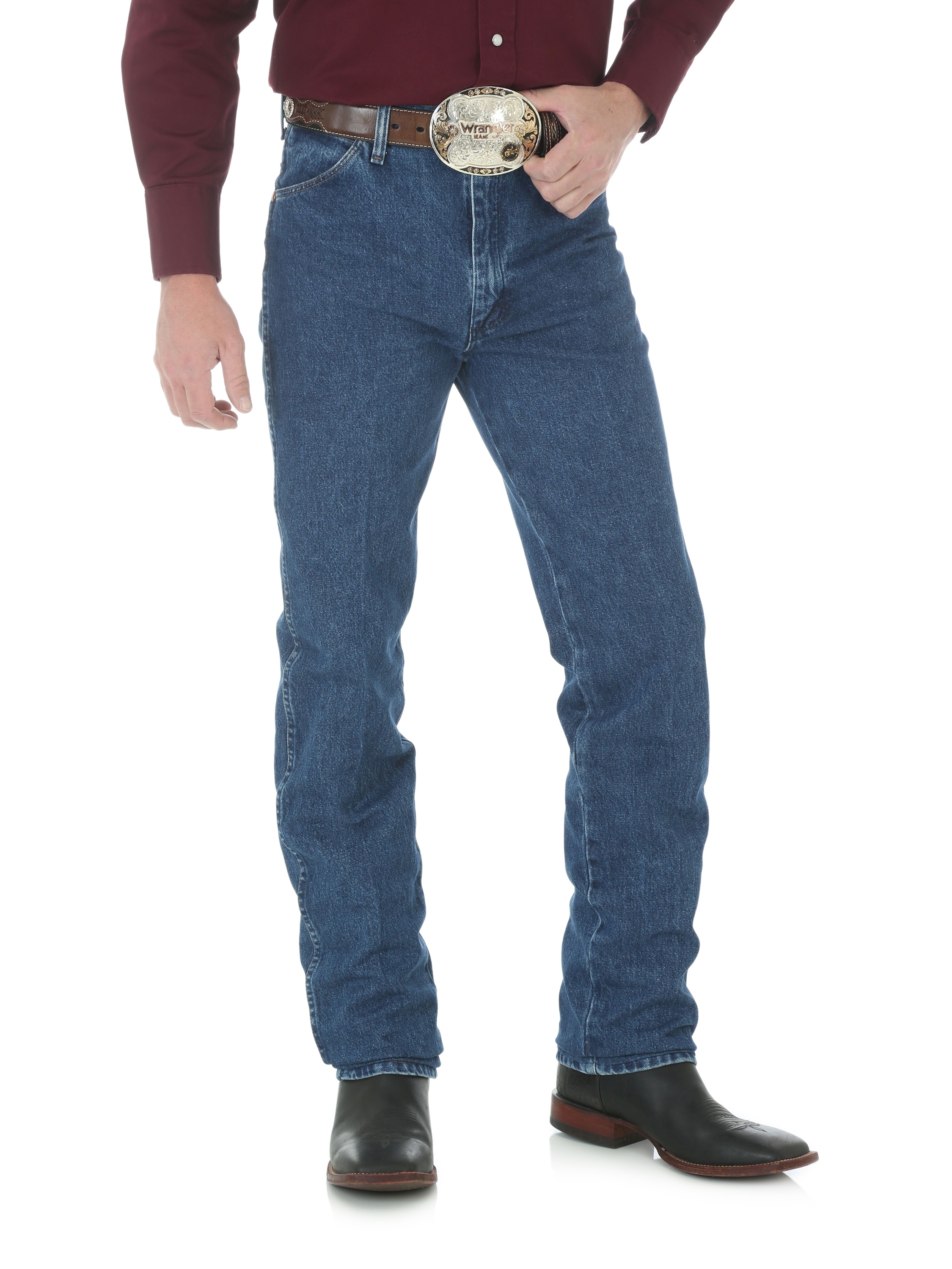 Wrangler Men's Western Cowboy Cut Slim Fit Jean - Stonewashed - image 1 of 3