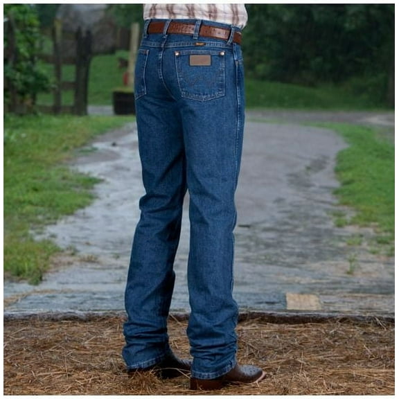 Wrangler Men's 936 Cowboy Cut Slim Fit Prewashed Jeans Stonewash 29W x 34L  US