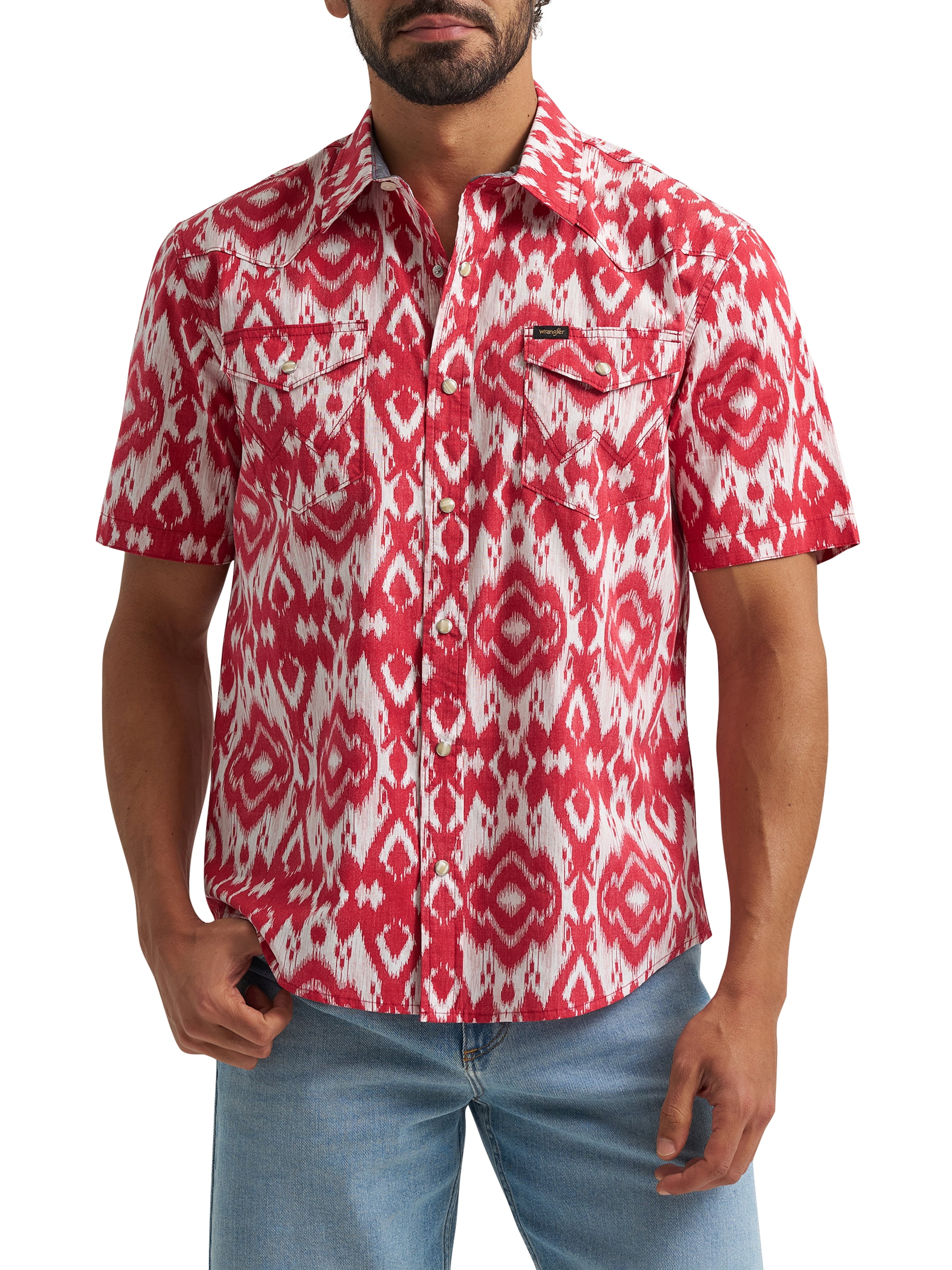 Wrangler® Men's Western Inspired Short Sleeve Shirt