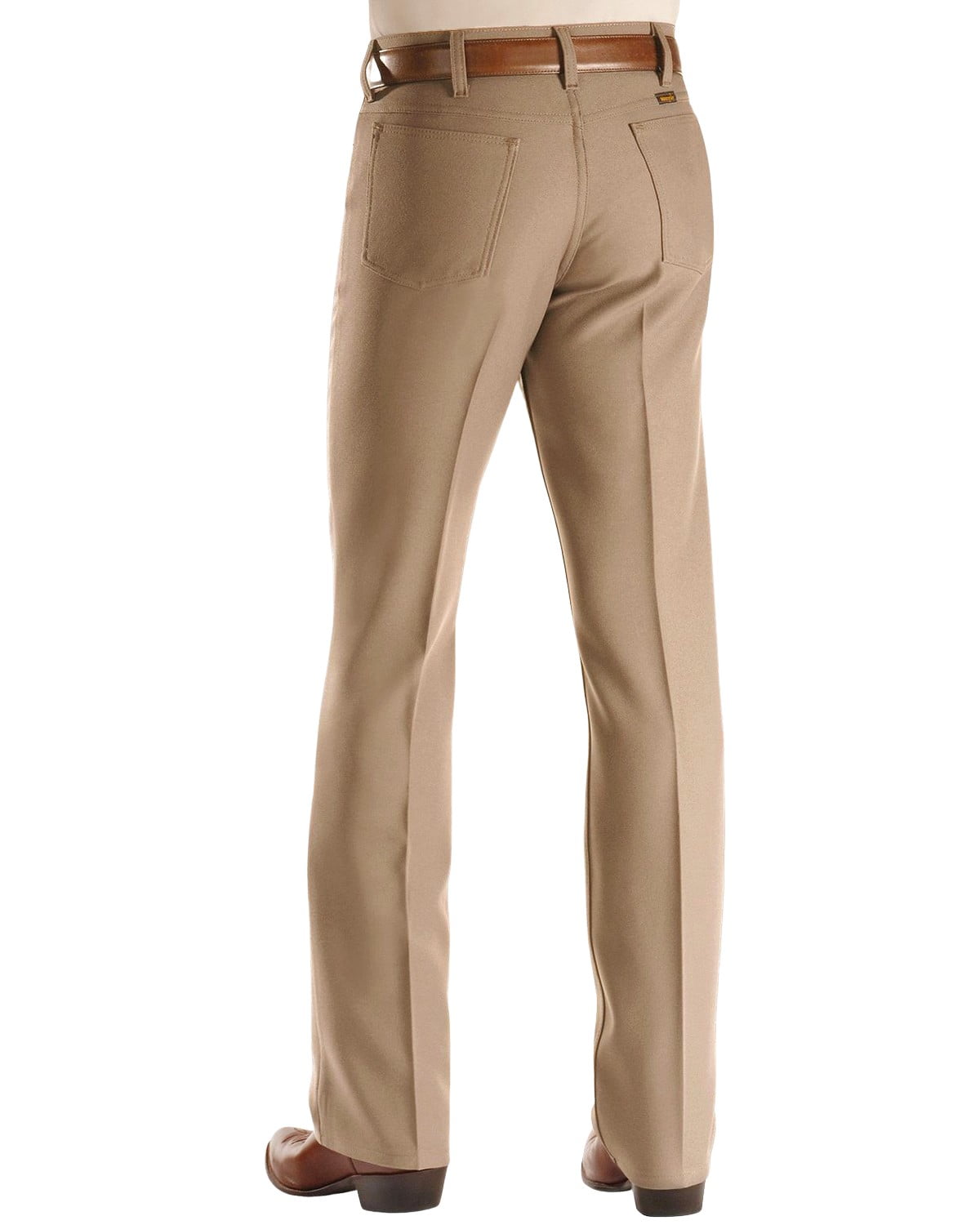 WRANGLER WRANCHER DRESS POLYESTER KHAKI - MENS JEANS - 82KH