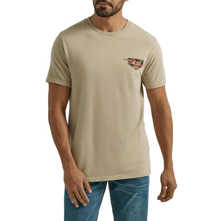 Wrangler Men's John Denver Graphic Tee, Sizes S-3xl, Size: Small, Brown