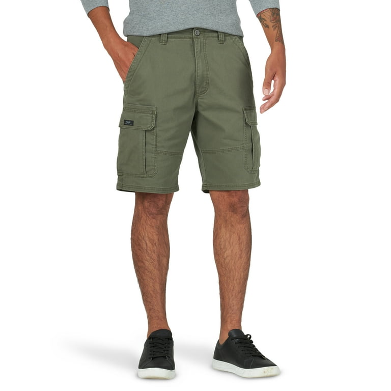 Wrangler® Men's and Big Men's 10 Relaxed Fit Cargo Shorts with Stretch