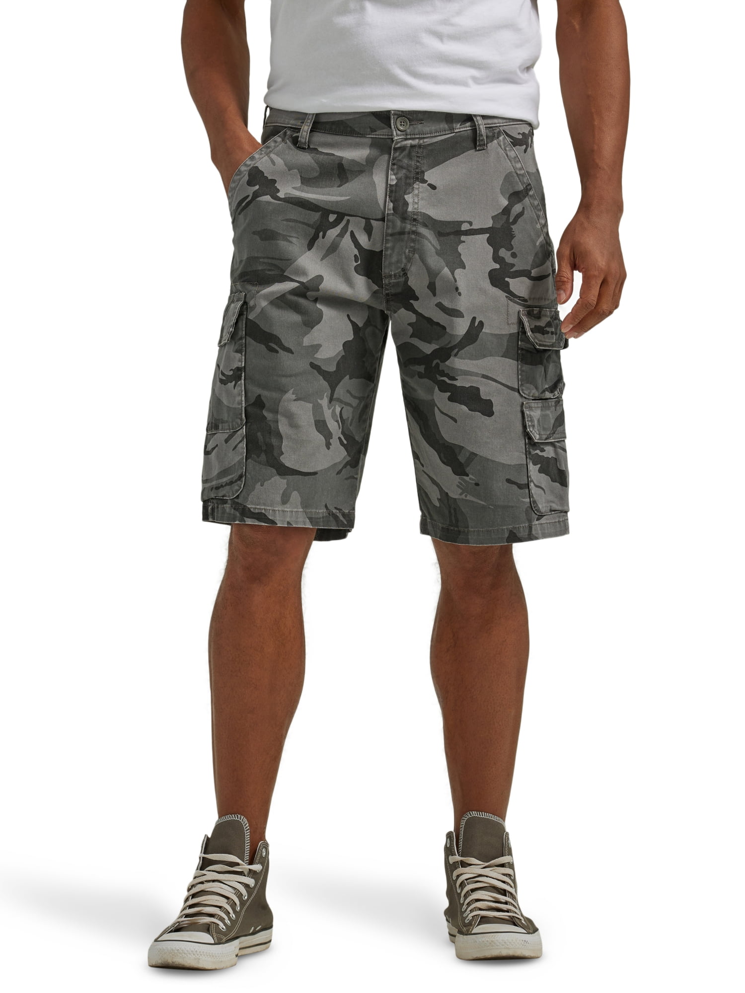 Wrangler grey camo cargo shorts hot sale