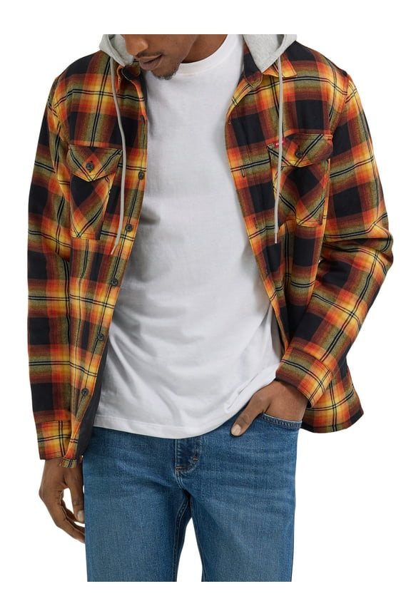 ® Men's and Big Men's Heavyweight Hooded Shirt Jacket, Sizes S-5XL