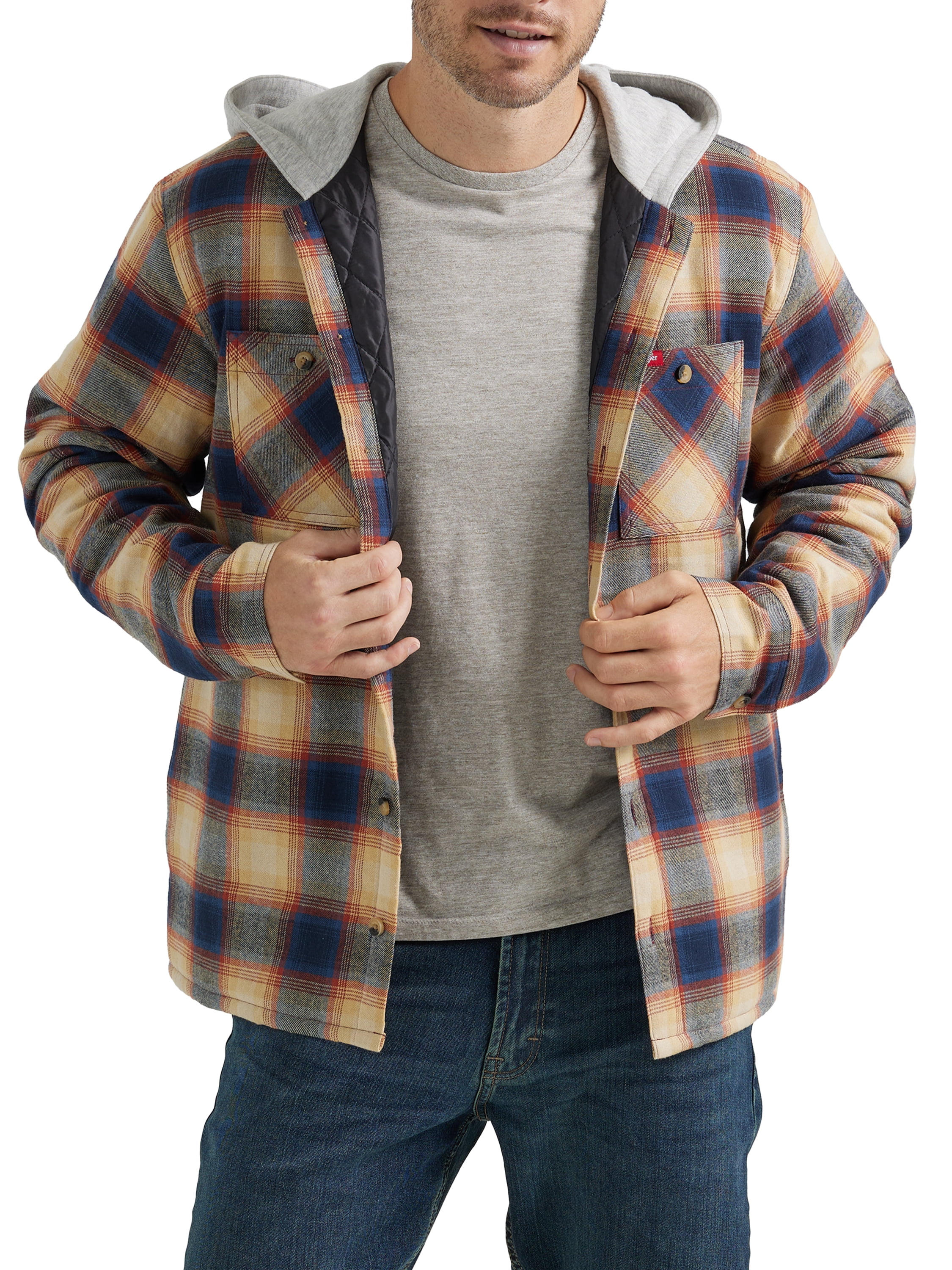 Flannel jacket with hood walmart hotsell