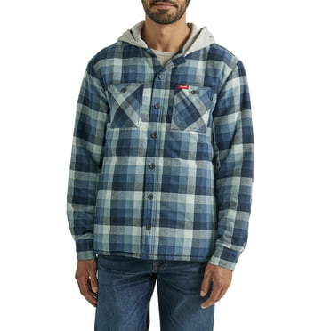 Wrangler® Men's and Big Men's Heavyweight Hooded Shirt Jacket, Sizes S-5XL