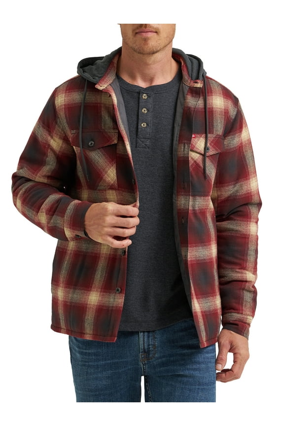 ® Men's and Big Men's Heavyweight Hooded Shirt Jacket, Sizes S-5XL