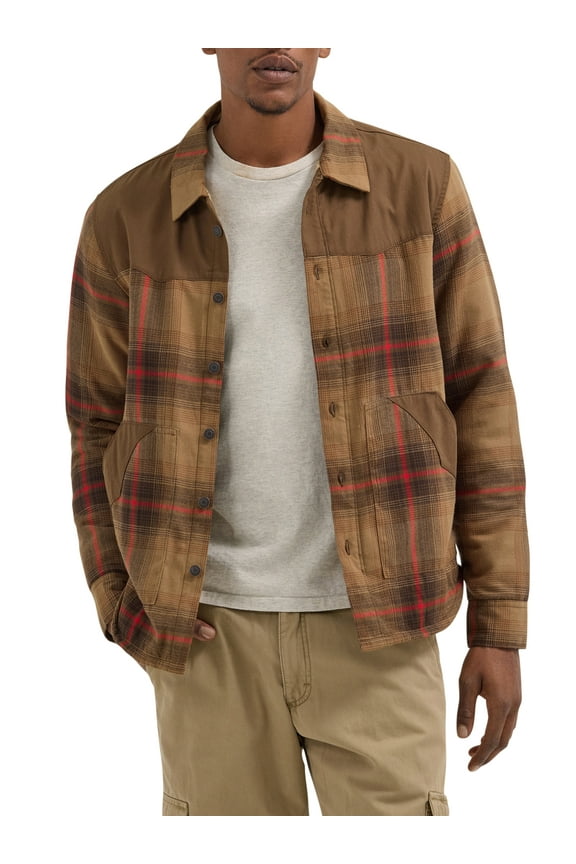 ® Men's and Big Men's Heavyweight Shirt Jacket with Sherpa Lining, S-5XL