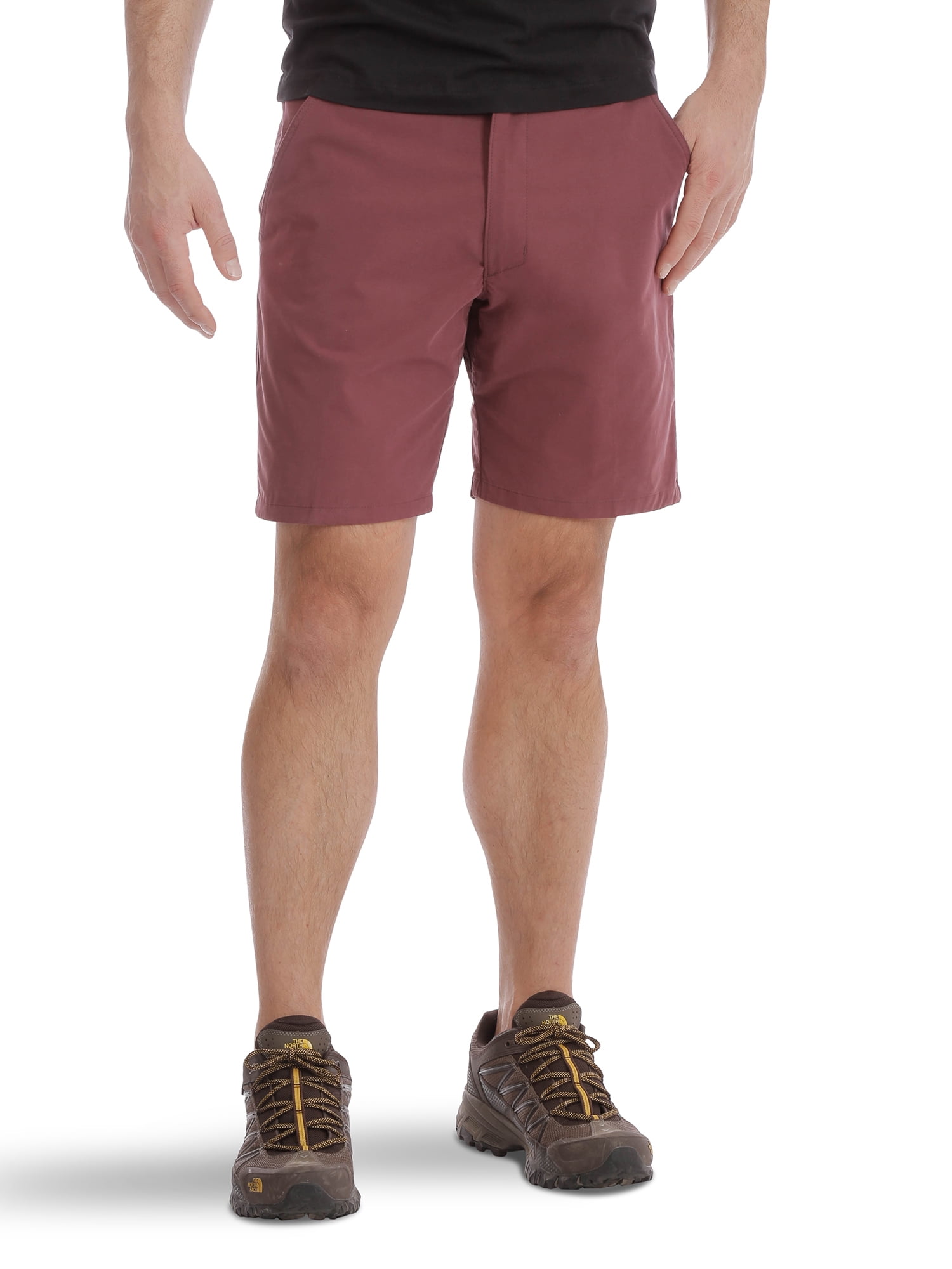 Wrangler Men's and Big Men's Outdoor Back Elastic Flat Front Shorts