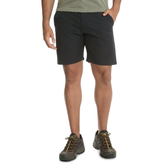 Wrangler Men's and Big Men's Outdoor Back Elastic Flat Front Shorts