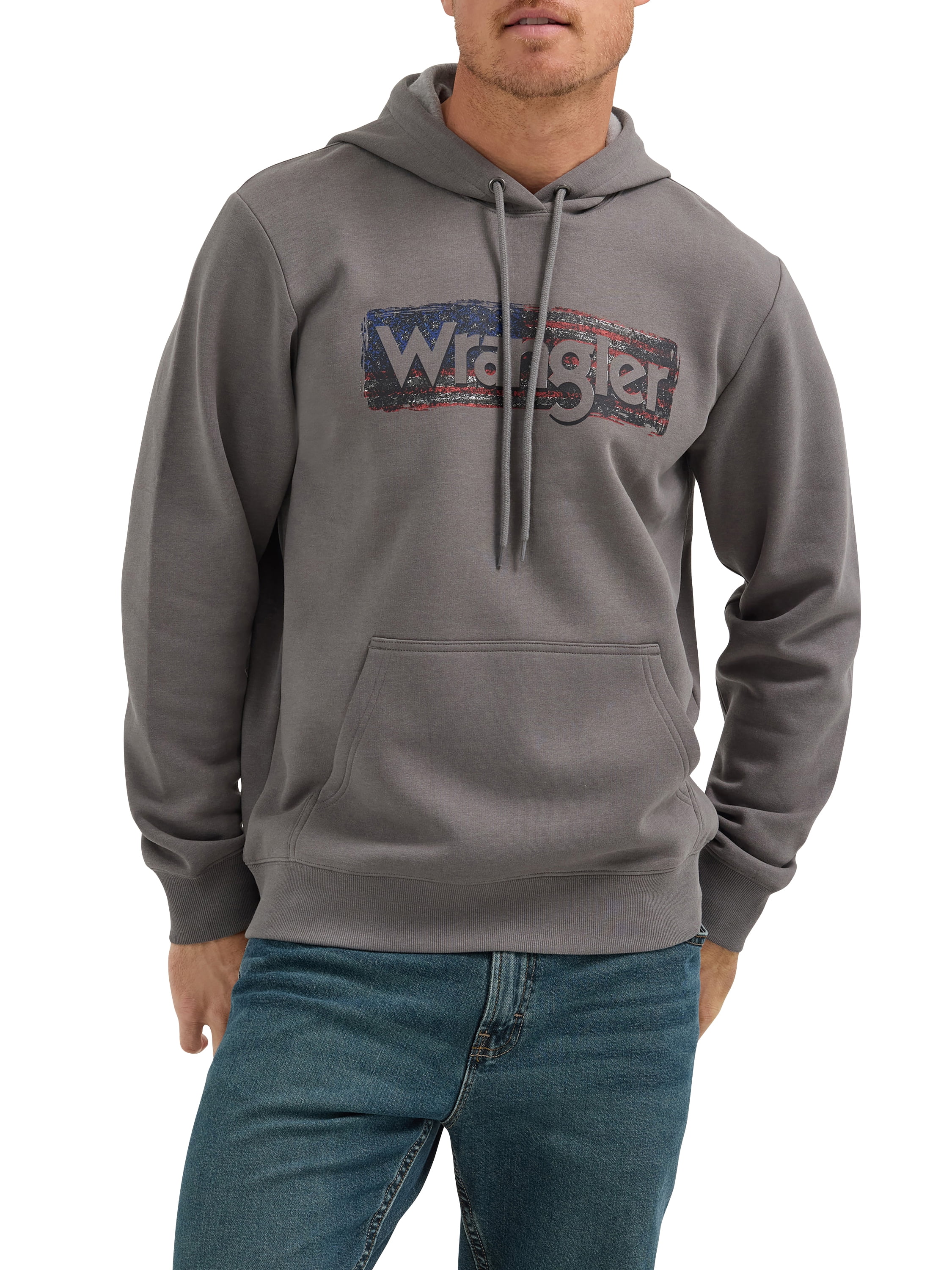 Wrangler® Men's and Big Men's Regular Fit Graphic Hoodie, Sizes S-2XL