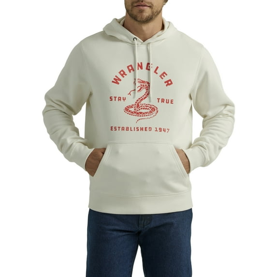 Wrangler® Men's and Big Men's Regular Fit Graphic Hoodie, Sizes S-2XL