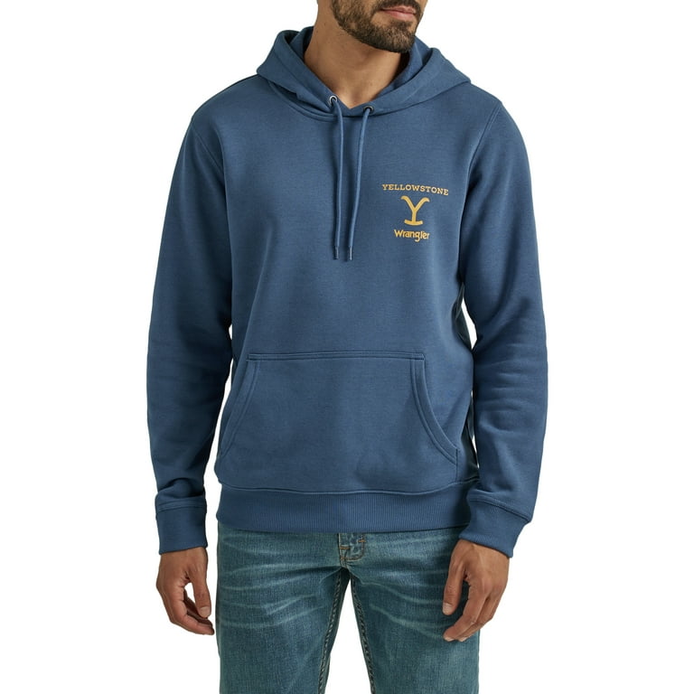 Wrangler Men s and Big Men s Regular Fit Graphic Yellowstone Hoodie S 2XL