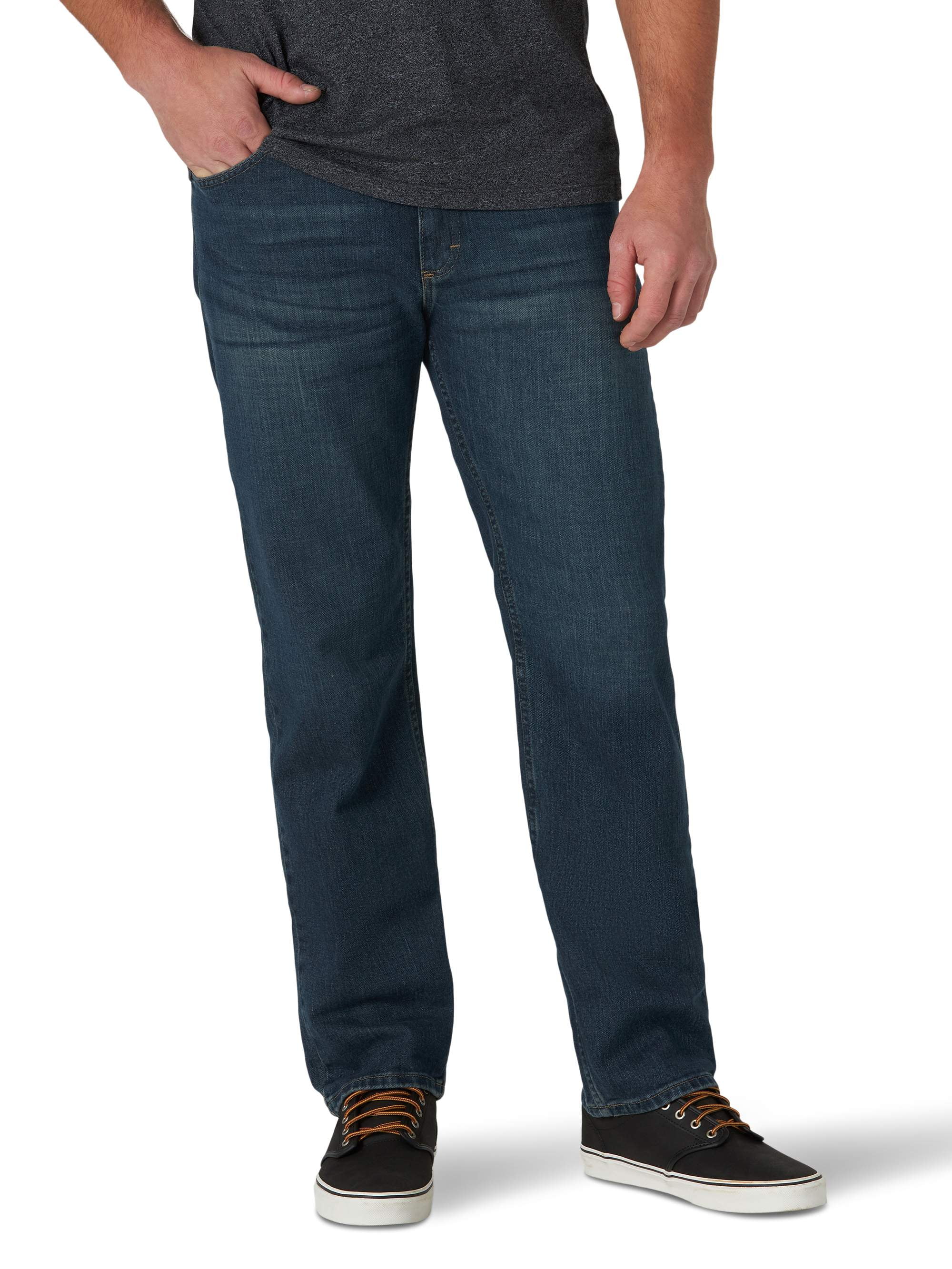 Monument Socialist dække over Wrangler Men's and Big Men's Regular Fit Jeans with Flex - Walmart.com