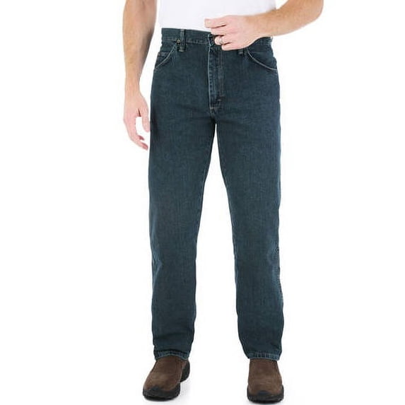 Wrangler Men's and Big Men's Regular Fit Cotton Jeans