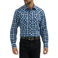 thumbnail image 1 of Wrangler® Men's and Big Men's Regular Fit Long Sleeve Western Shirt, Sizes S-5XL, 1 of 4