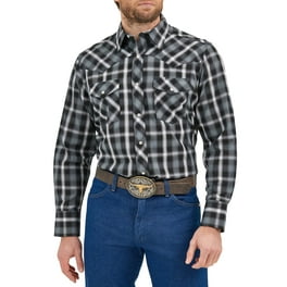 Wrangler Men's Long Sleeve Western Shirt - Walmart.com
