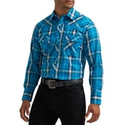 Wrangler® Men's and Big Men's Regular Fit Long Sleeve Western Shirt, Sizes S-5XL