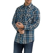 Wrangler® Men's and Big Men's Regular Fit Long Sleeve Western Shirt, Sizes S-5XL