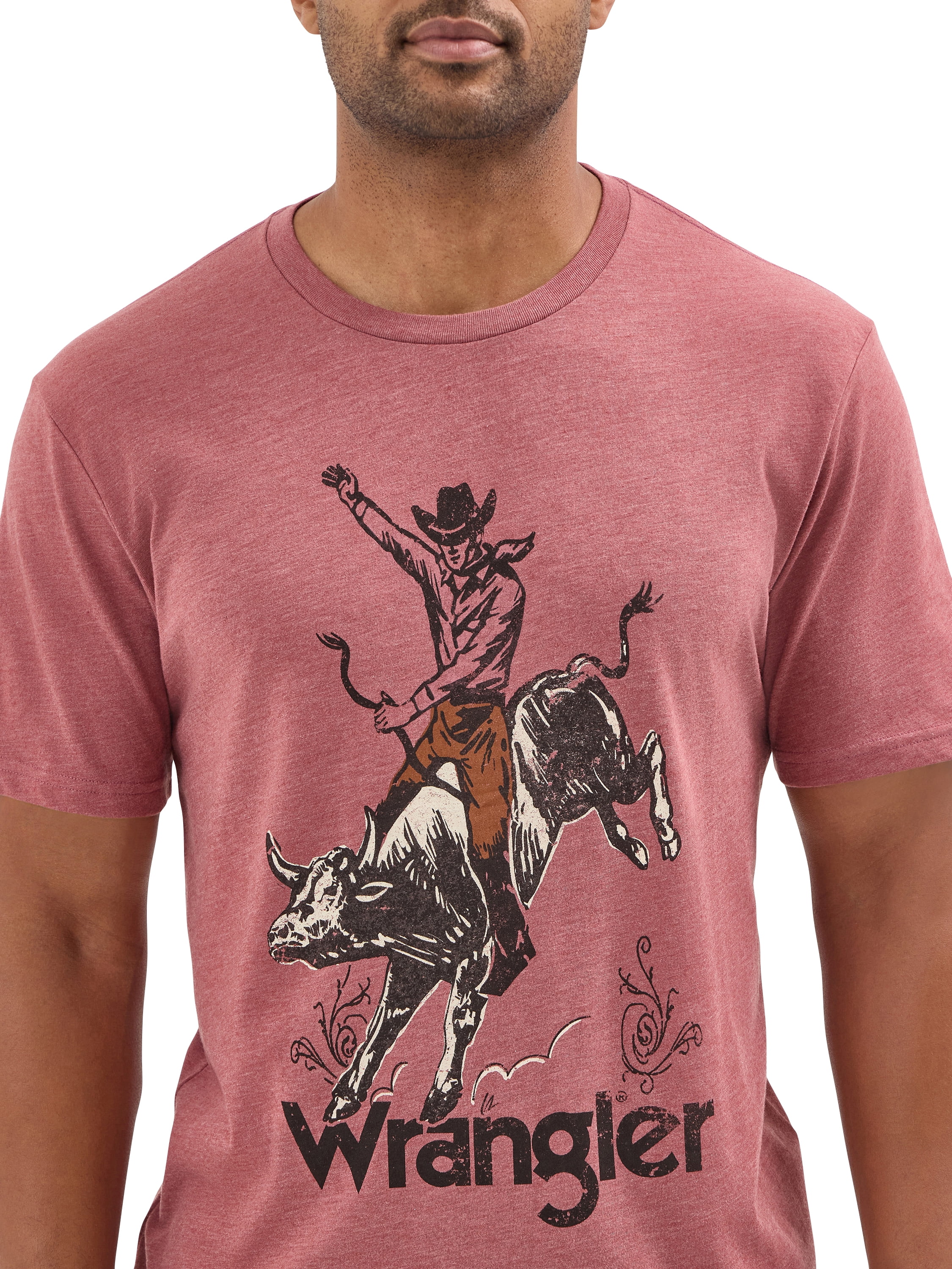 Wrangler GRAPHIC - Camiseta Estampada - Wornwhite/crema