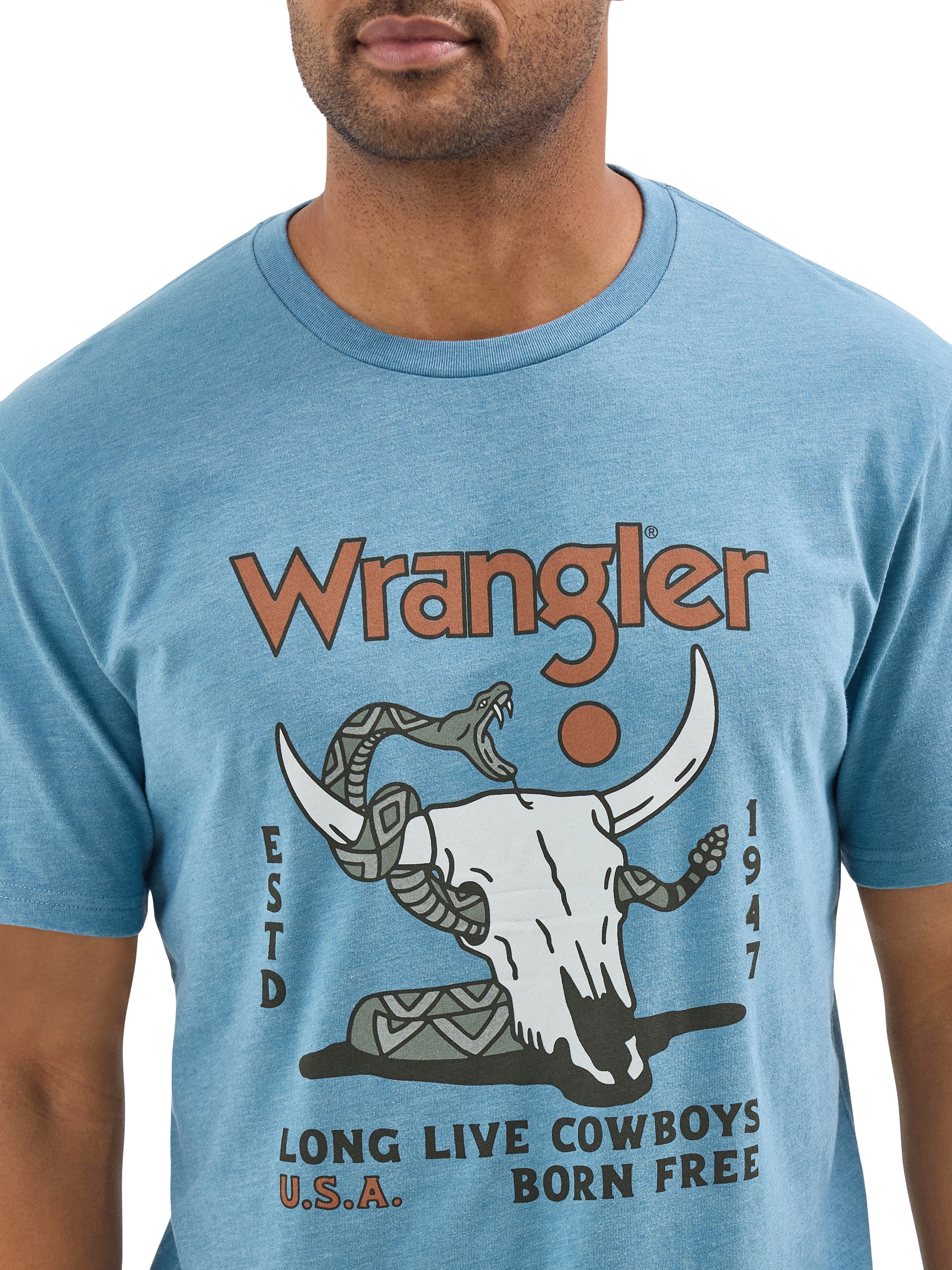 Wrangler® Men's and Big Men's Regular Fit Short Sleeve Graphic Tee, Sizes S-2XL