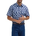 thumbnail image 1 of Wrangler® Men's and Big Men's Regular Fit Short Sleeve Western Shirt, Sizes S-5XL, 1 of 4