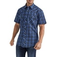 thumbnail image 1 of Wrangler® Men's and Big Men's Regular Fit Short Sleeve Western Shirt, Sizes S-5XL, 1 of 4