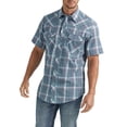 thumbnail image 1 of Wrangler® Men's and Big Men's Regular Fit Short Sleeve Western Shirt, Sizes S-5XL, 1 of 5