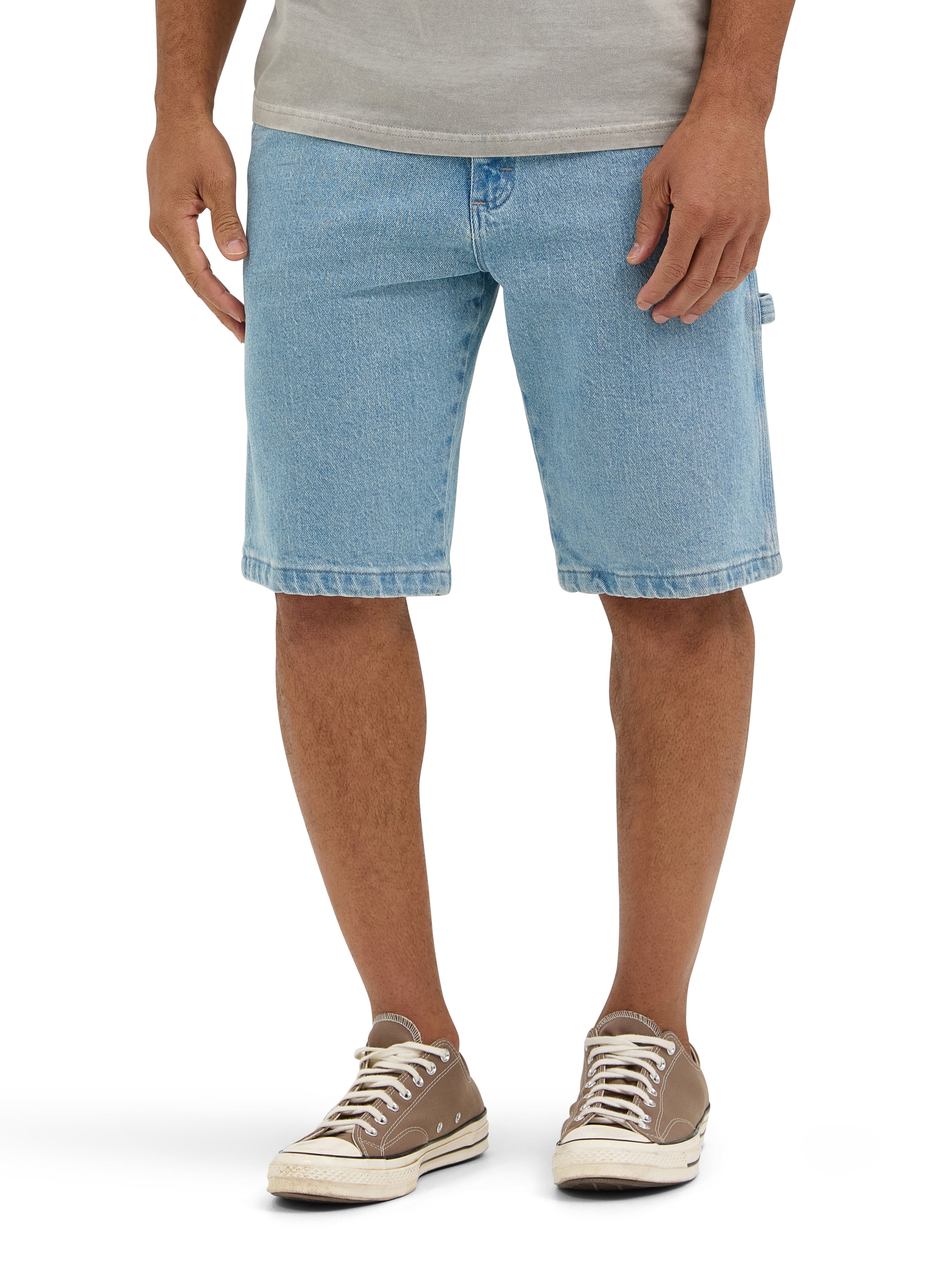 LU'U ĐAN jorts LU'U DAN Gray Stack Denim Shorts | REVERSIBLE