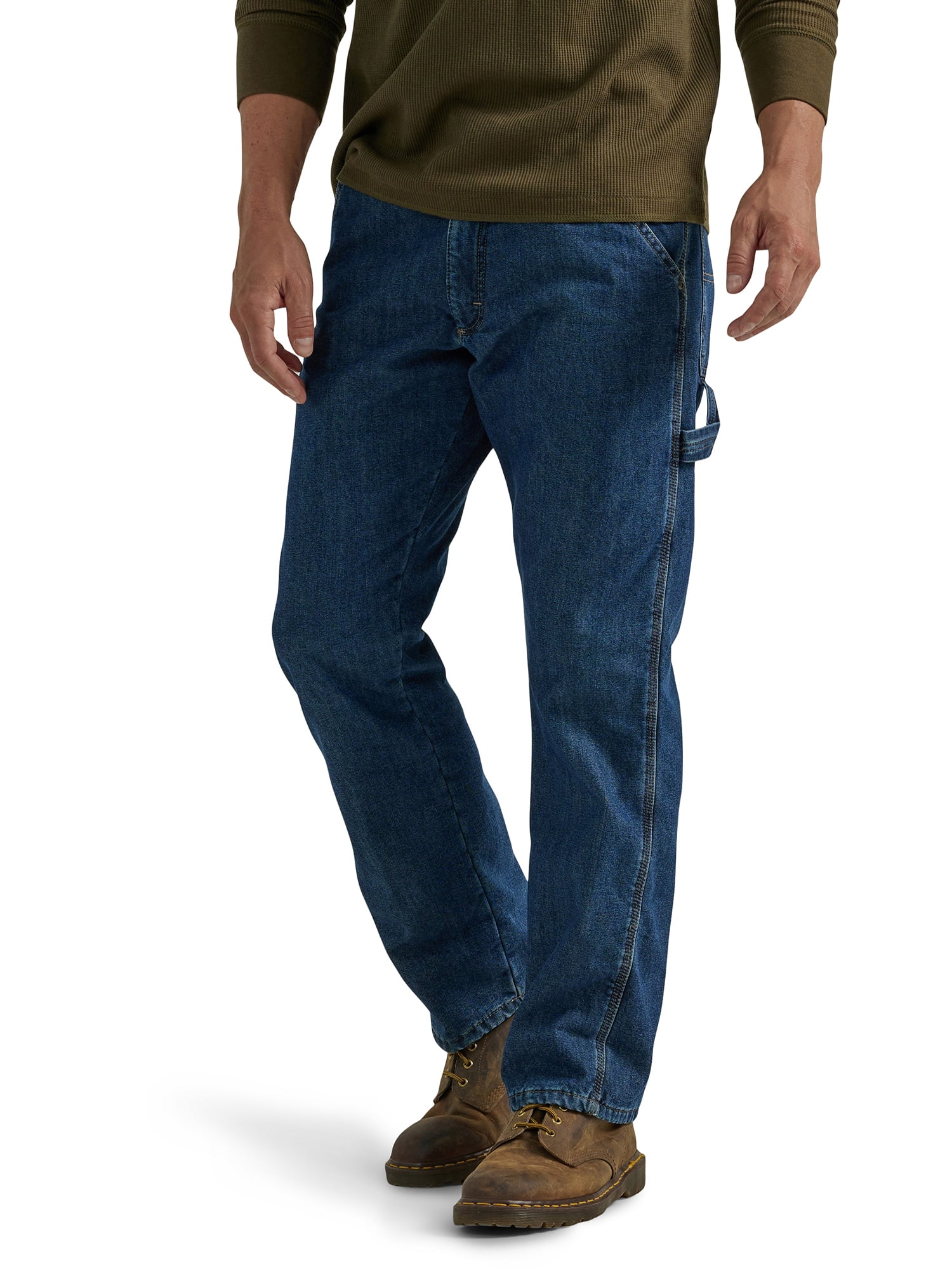 Wrangler® Men's and Big Men's Relaxed Fit Fleece Lined Cargo Jean ...