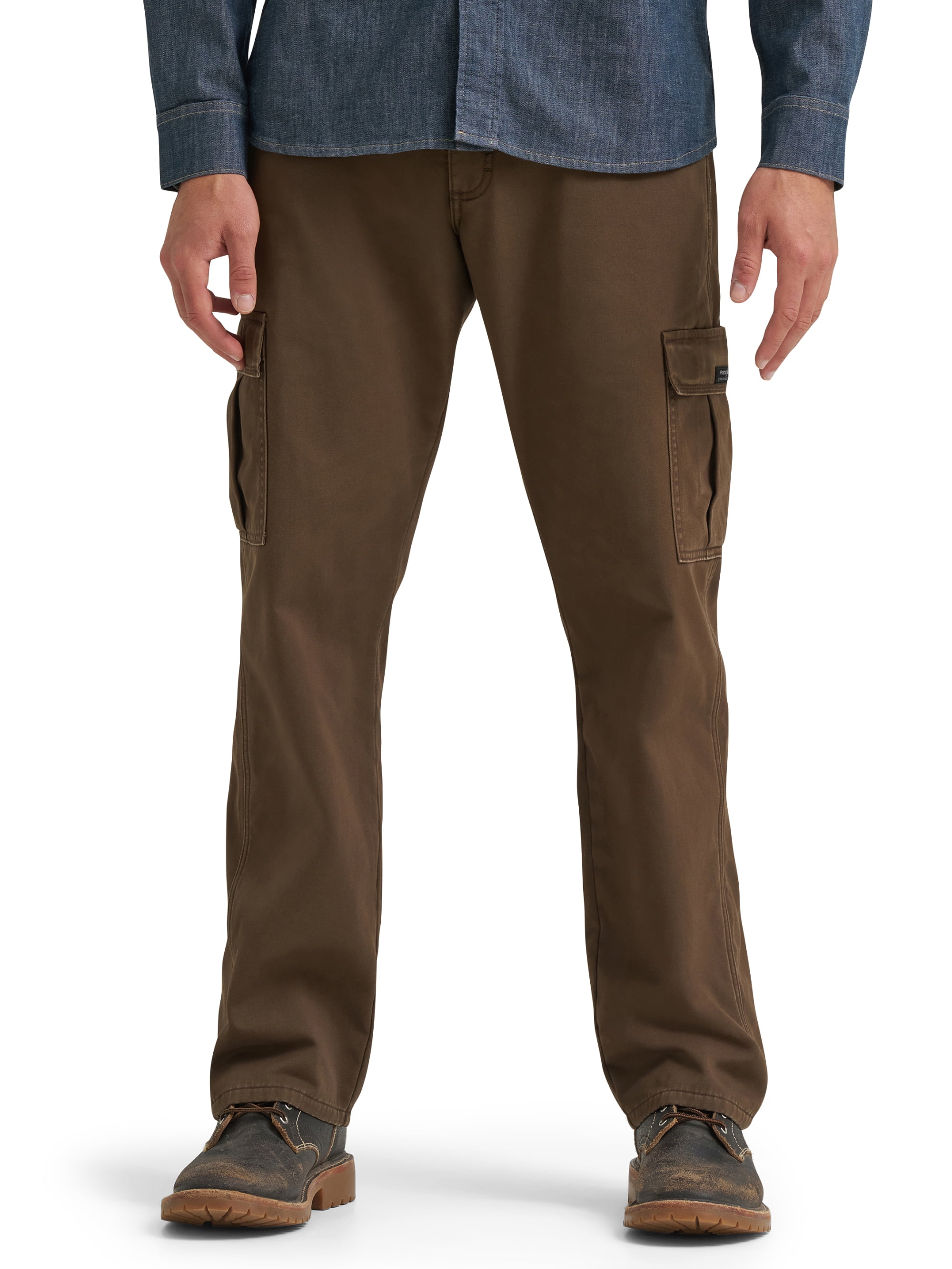 Wrangler Men's and Big Men's Relaxed Fit Fleece Lined Cargo Pant 29X30-48X30