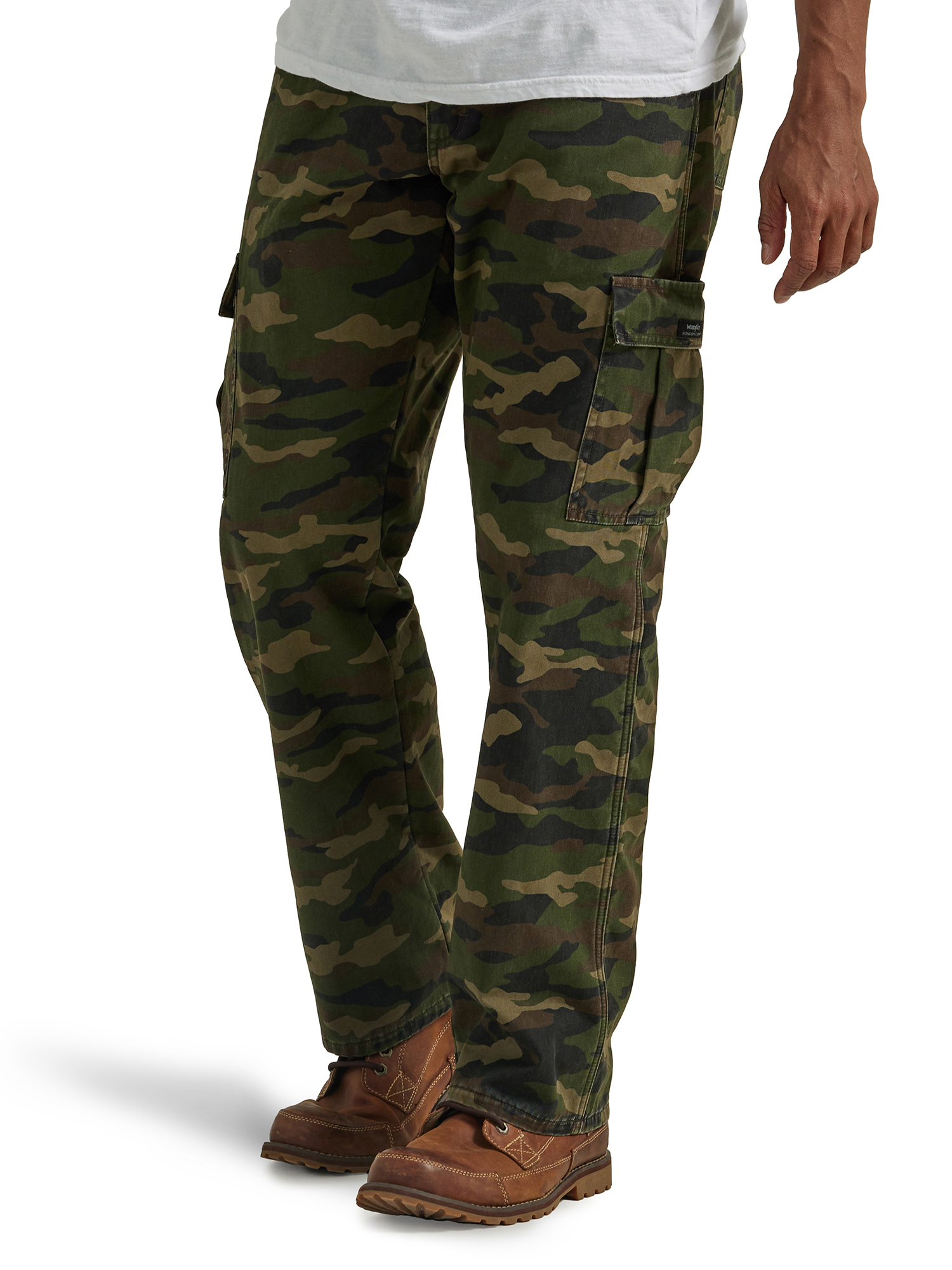Wrangler Men s and Big Men s Relaxed Fit Fleece Lined Cargo Pant Walmart