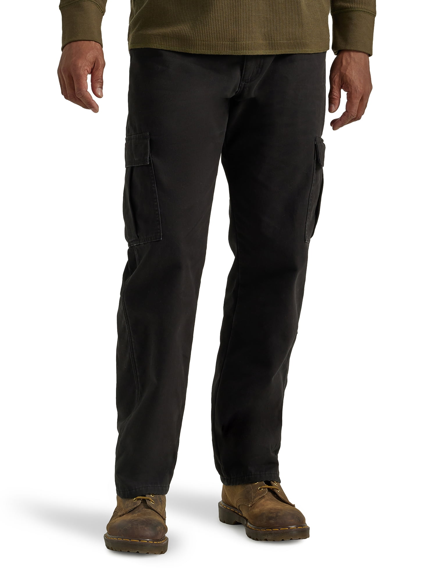 Wrangler® Men's and Big Men's Relaxed Fit Fleece Lined Cargo Pant ...