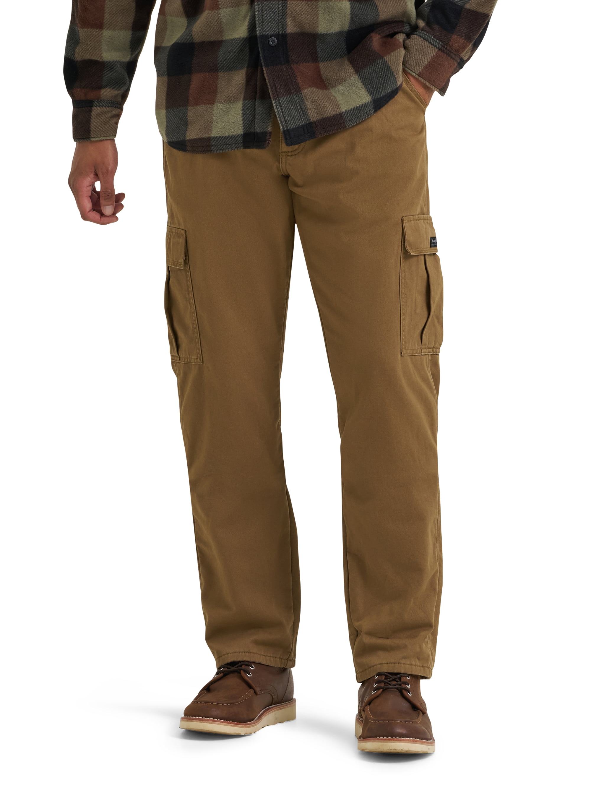 Wrangler Men's and Big Men's Relaxed Fit Fleece Lined Cargo Pant 29X30-48X30