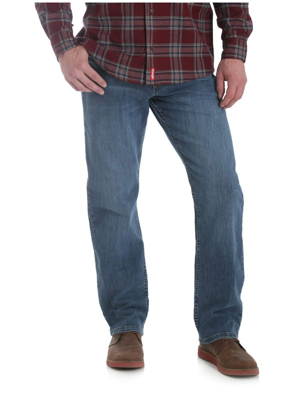 Wrangler Men's and Big Men's Relaxed Fit Jeans with Flex