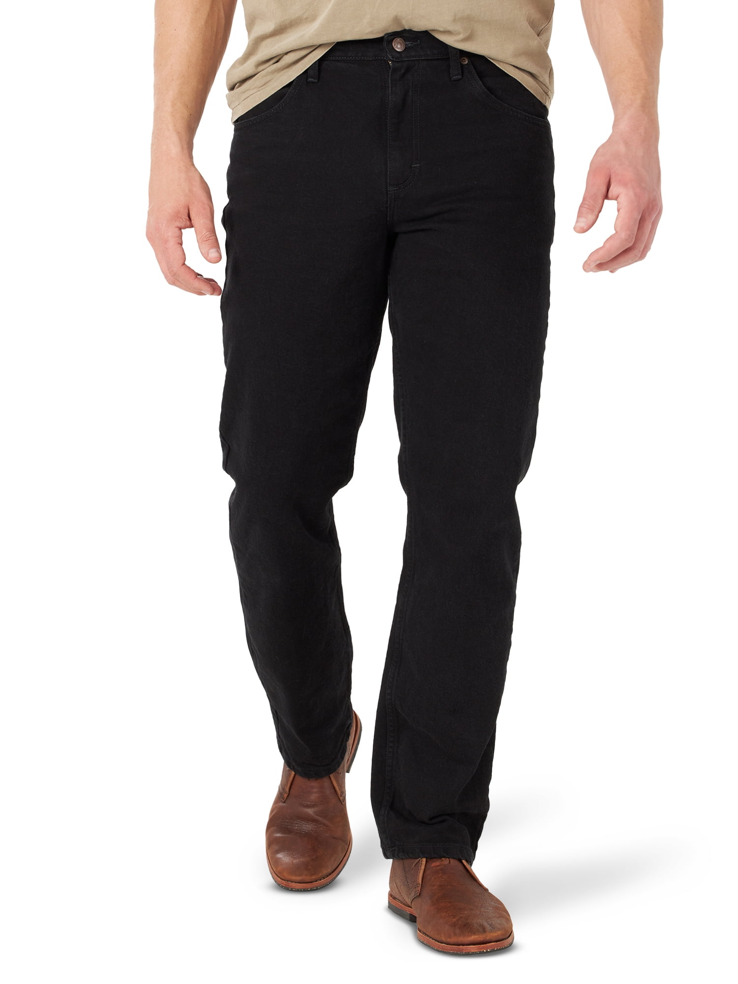 Wrangler Black Denim Rugged Wear Baggy Jeans in Mens Size 44x30 | eBay
