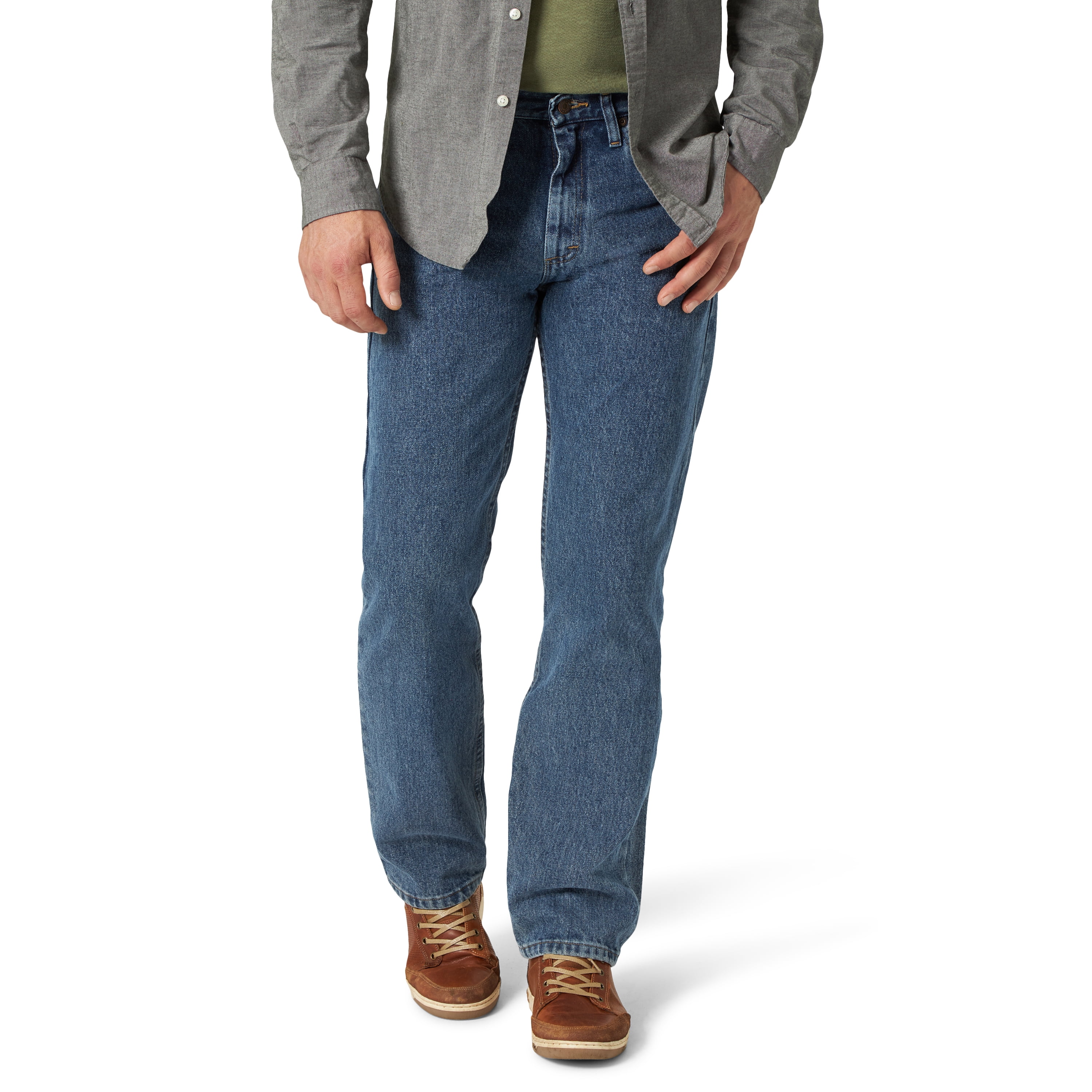 Wrangler Men's and Big Men's Relaxed Fit Cotton Jeans