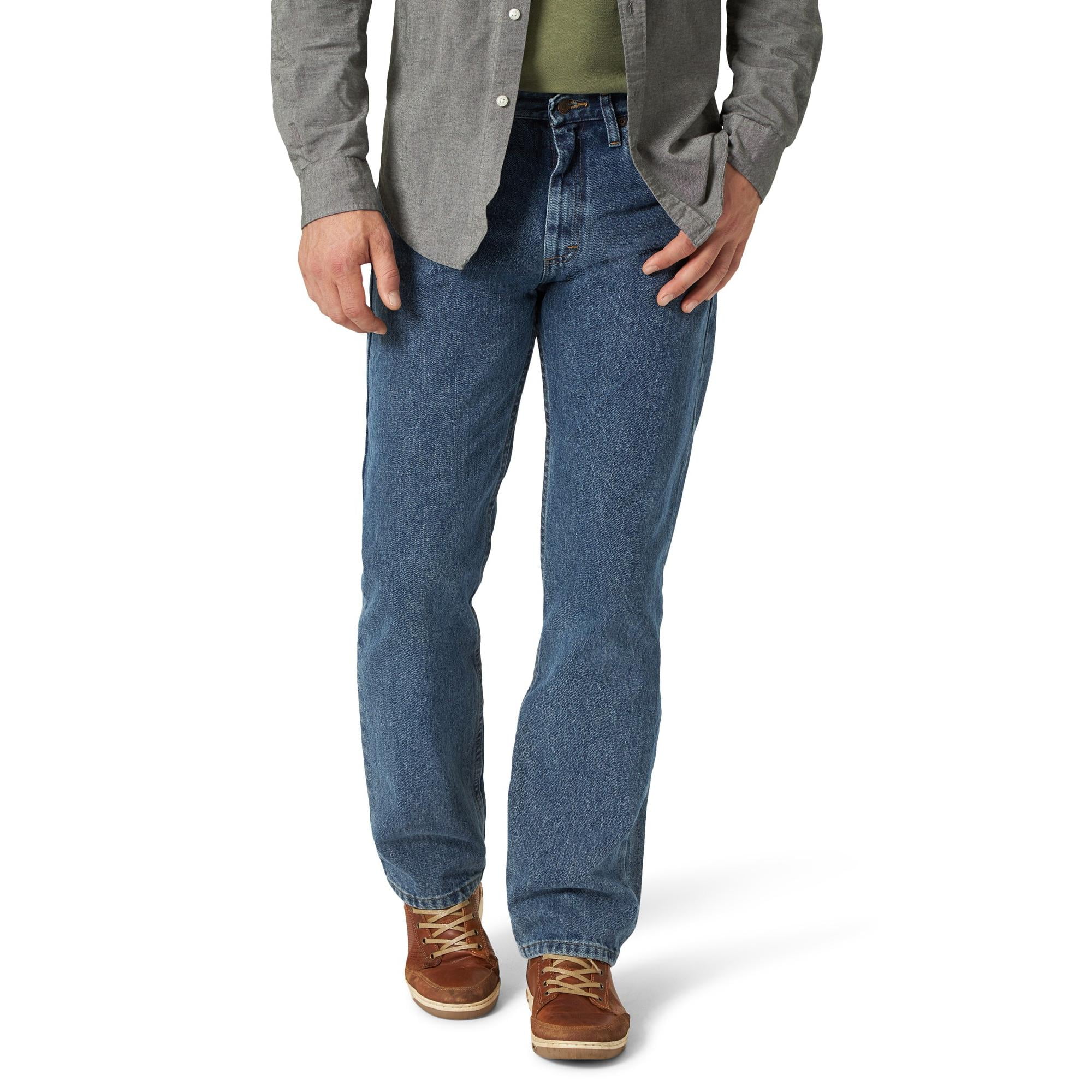Wrangler Men's and Big Men's Relaxed Fit Cotton Jeans