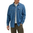 thumbnail image 1 of Wrangler® Men's and Big Men's Relaxed Fit Long Sleeve Woven Shirt, S-5XL, 1 of 6