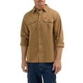 thumbnail image 1 of Wrangler® Men's and Big Men's Relaxed Fit Long Sleeve Woven Shirt, S-5XL, 1 of 4
