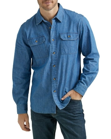 George Men's Super Soft Flannel Button-Up Shirt, Sizes M